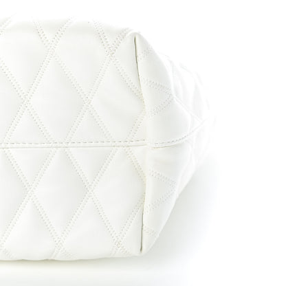 Givenchy Rubber Effect Canvas Quilted Duo Shopper Tote White 10 of 11