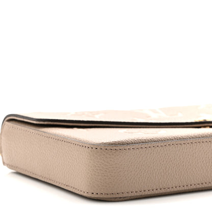 Louis Vuitton Empreinte Monogram Giant Felicie Pochette Tourterelle Creme 9 of 10