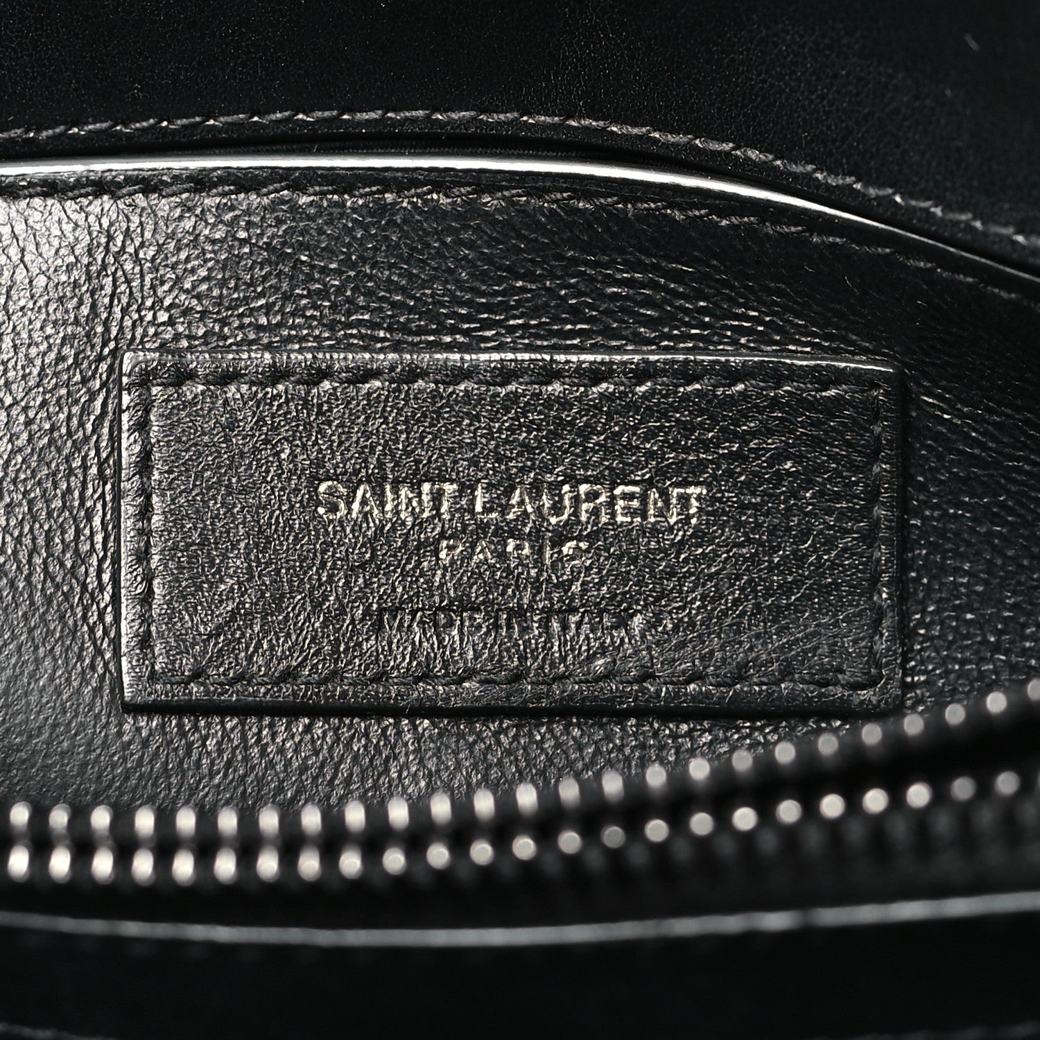 Saint Laurent Calfskin Y Quilted Monogram Monochrome Small Loulou Chain Satchel Black 6 of 12
