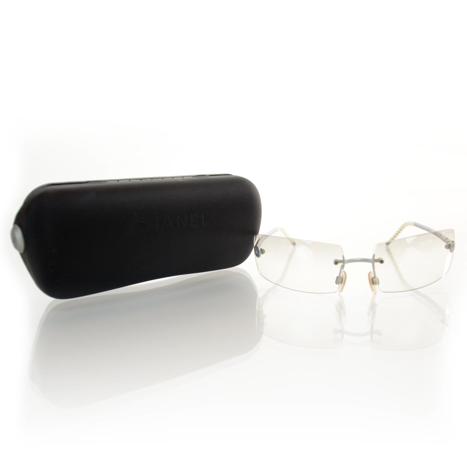 Chanel Frameless CC Logo Sunglasses 4047 Clear 6 of 6
