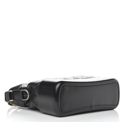 Chanel Aged Calfskin Quilted Medium Gabrielle Hobo Black 4 of 12