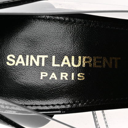 Saint Laurent Patent Calfskin PVC Opyum 110 Pump 38 Black Transparent 9 of 13
