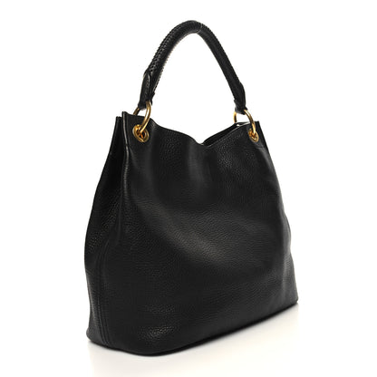 Prada Vitello Daino Hobo Black 3 of 10