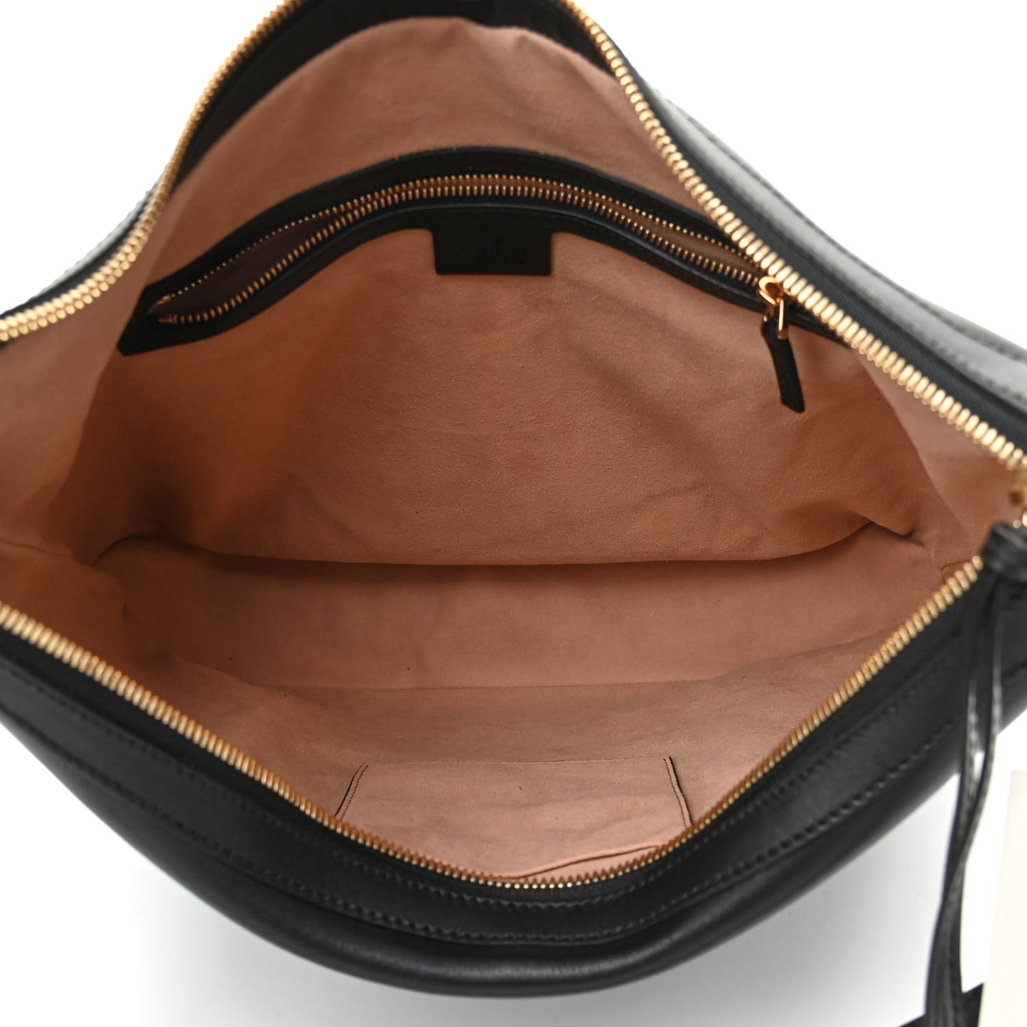 Apollo Calfskin GG Dadini Embroidered Chain Hobo Black