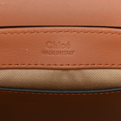 Chloe Calfskin Crocodile Embossed Mini C Double Carry Cement Pink 6 of 10