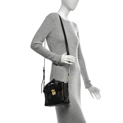 3.1 Phillip Lim 3.1 Textured Calfskin Mini Pashli Satchel Black 2 of 6