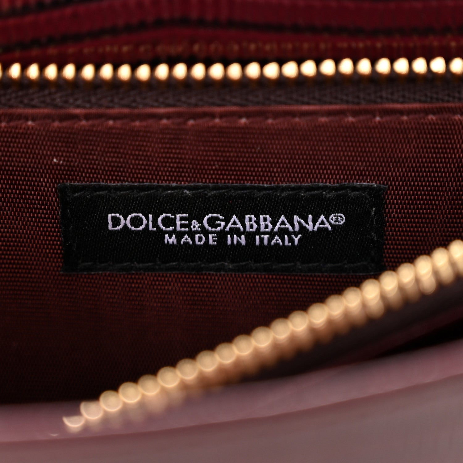 Dolce & Gabbana Iguana Calfskin Embossed Mini Miss Sicily Chain Wallet Burgundy 6 of 11