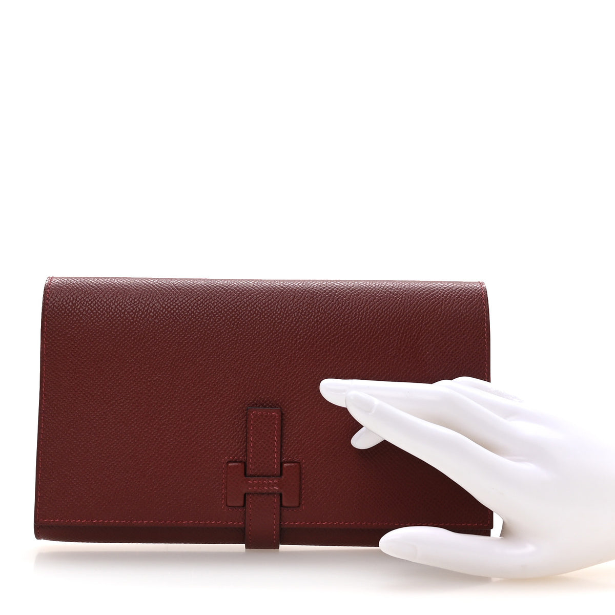 Hermes Epsom New H Passant Toutenmain Wallet Rouge H 2 of 8