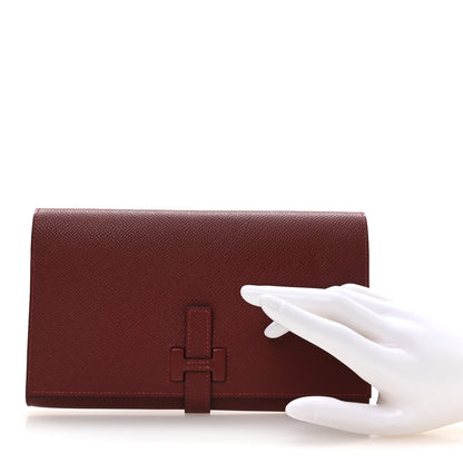 Hermes Epsom New H Passant Toutenmain Wallet Rouge H 2 of 8
