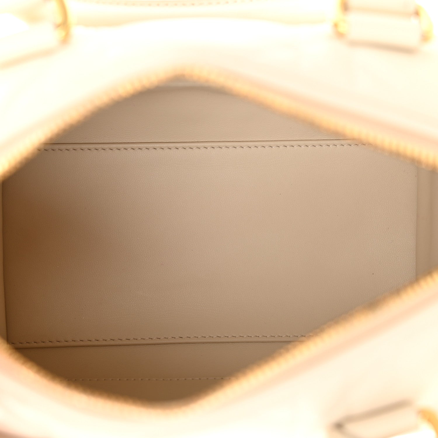 Christian Dior Calfskin Macrocannage Groove 20 Bag Dusty Ivory 5 of 13