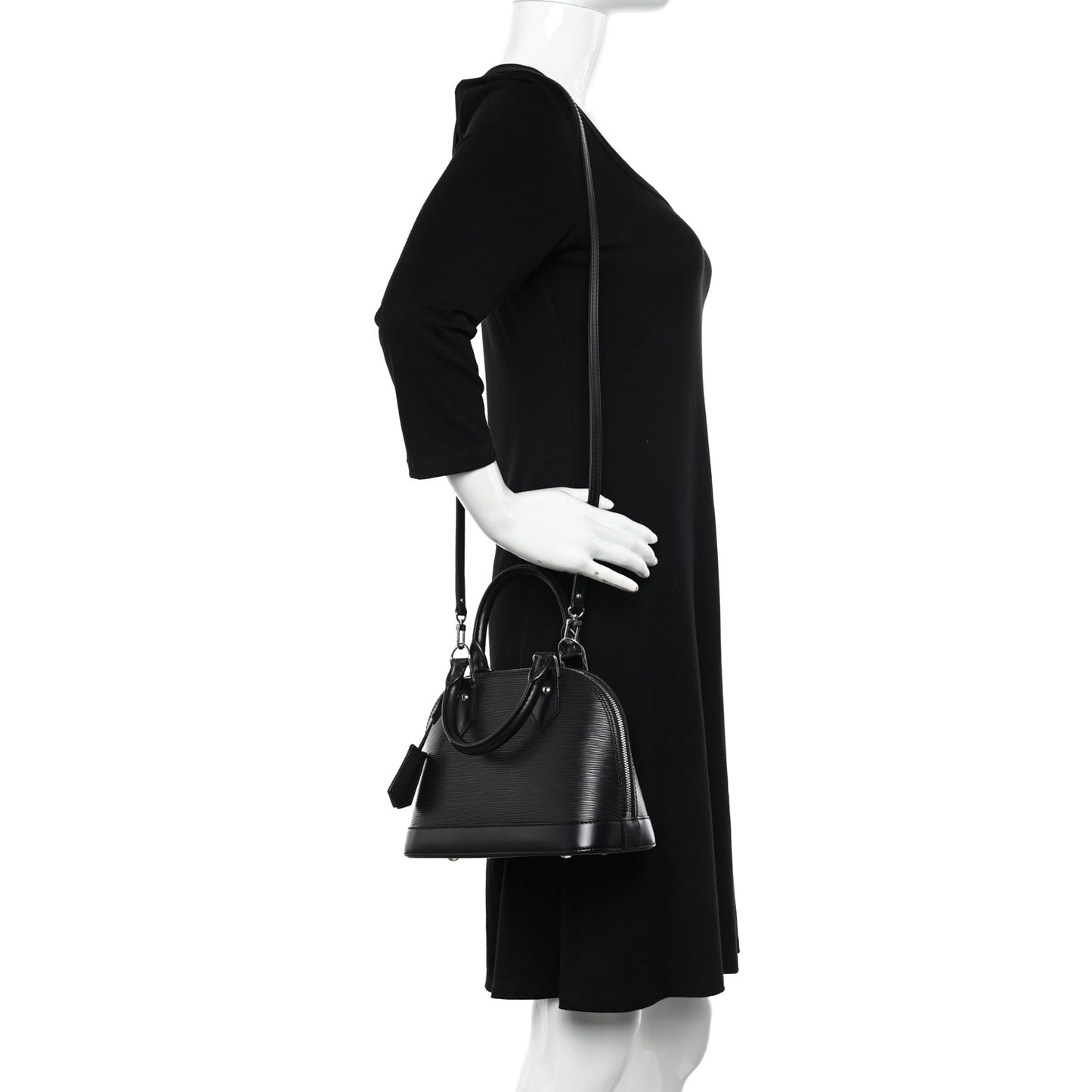 LOUIS VUITTON Epi Alma BB Black