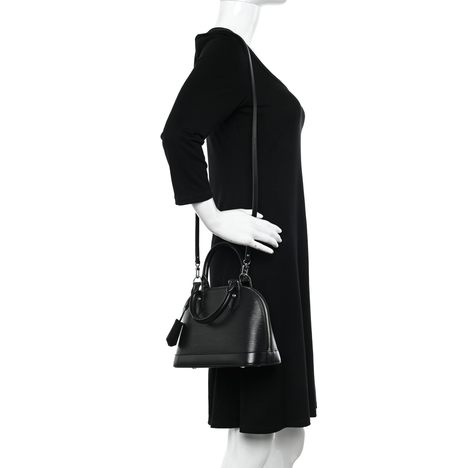 Louis Vuitton LOUIS VUITTON Epi Alma BB Black 2 of 9