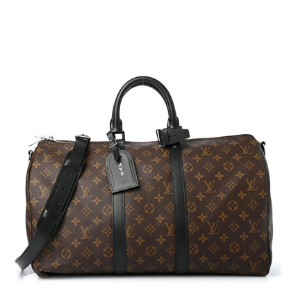 Louis Vuitton Monogram Macassar Keepall Bandouliere 45 1 of 10