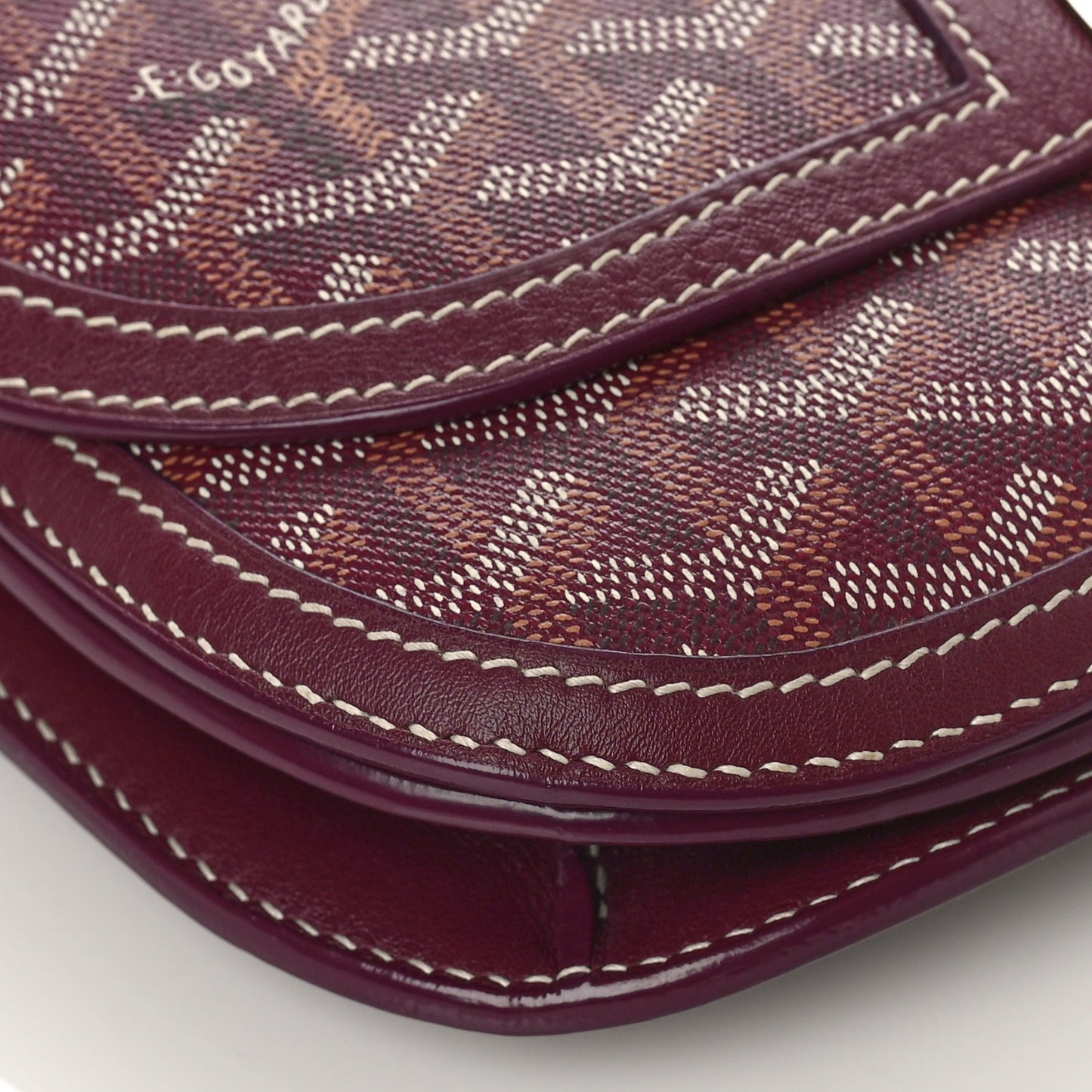 Goyardine 233 PM Shoulder Bag Burgundy