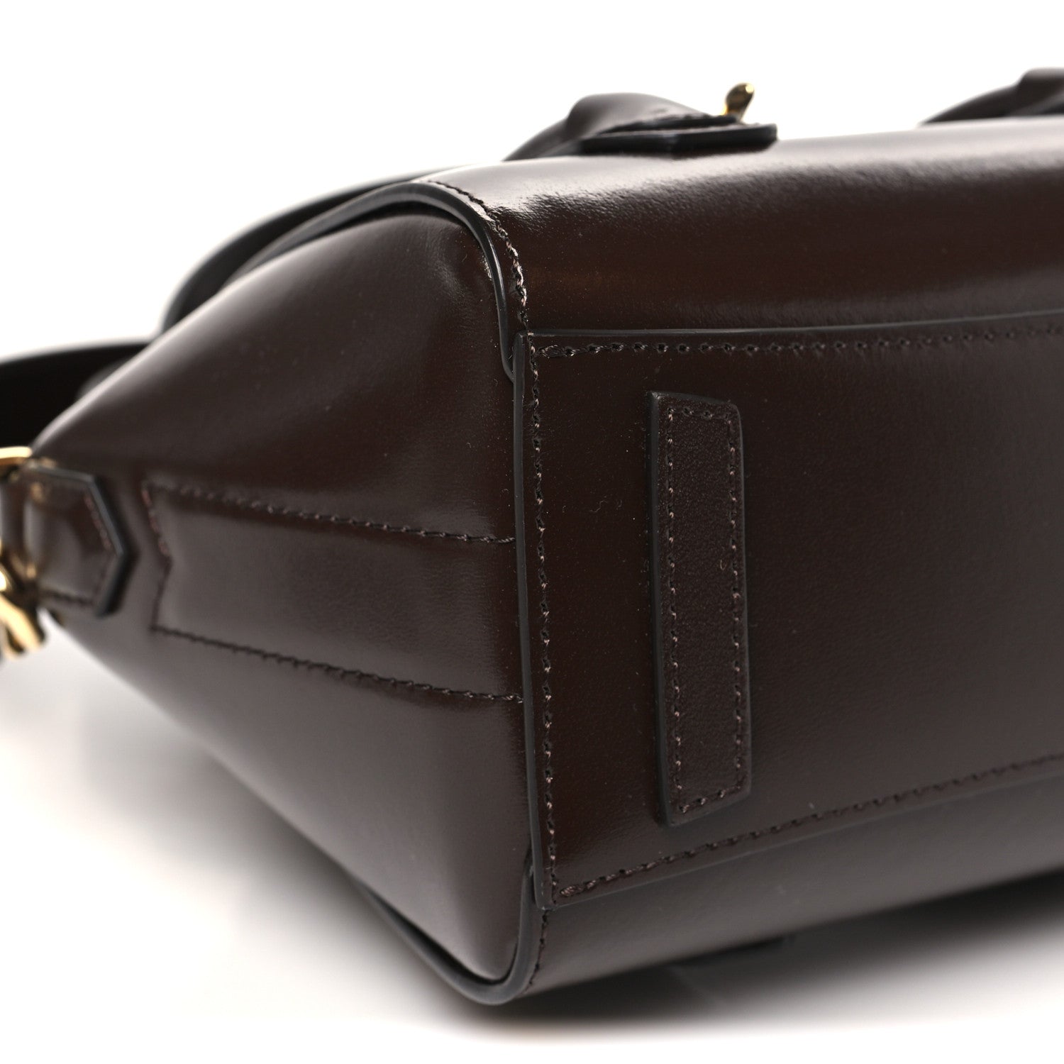 Givenchy Box Calfskin Toy Lock Antigona Shoulder Bag Ebony Brown 8 of 9