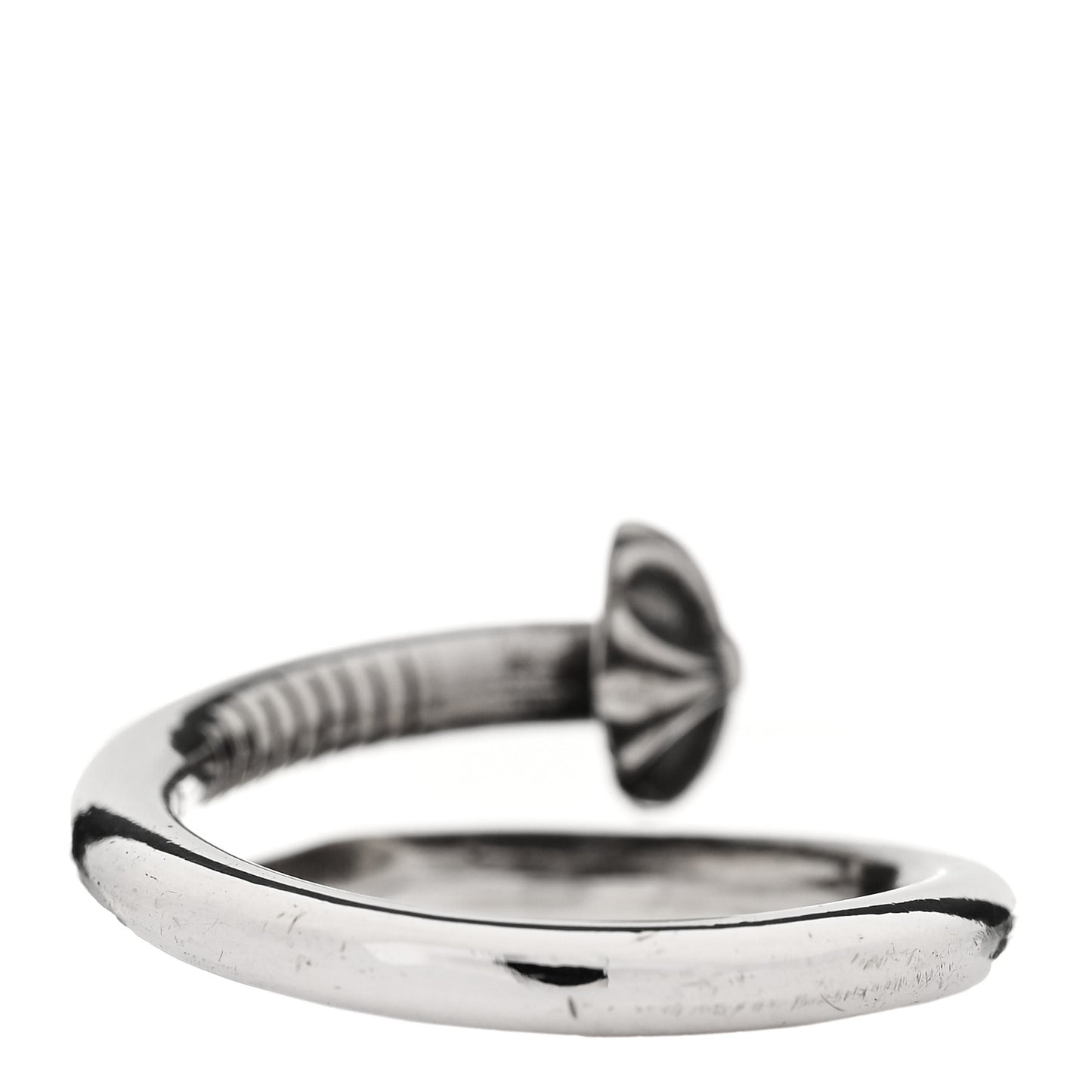 Sterling Silver Cross Ball Nail Ring 61 9.5