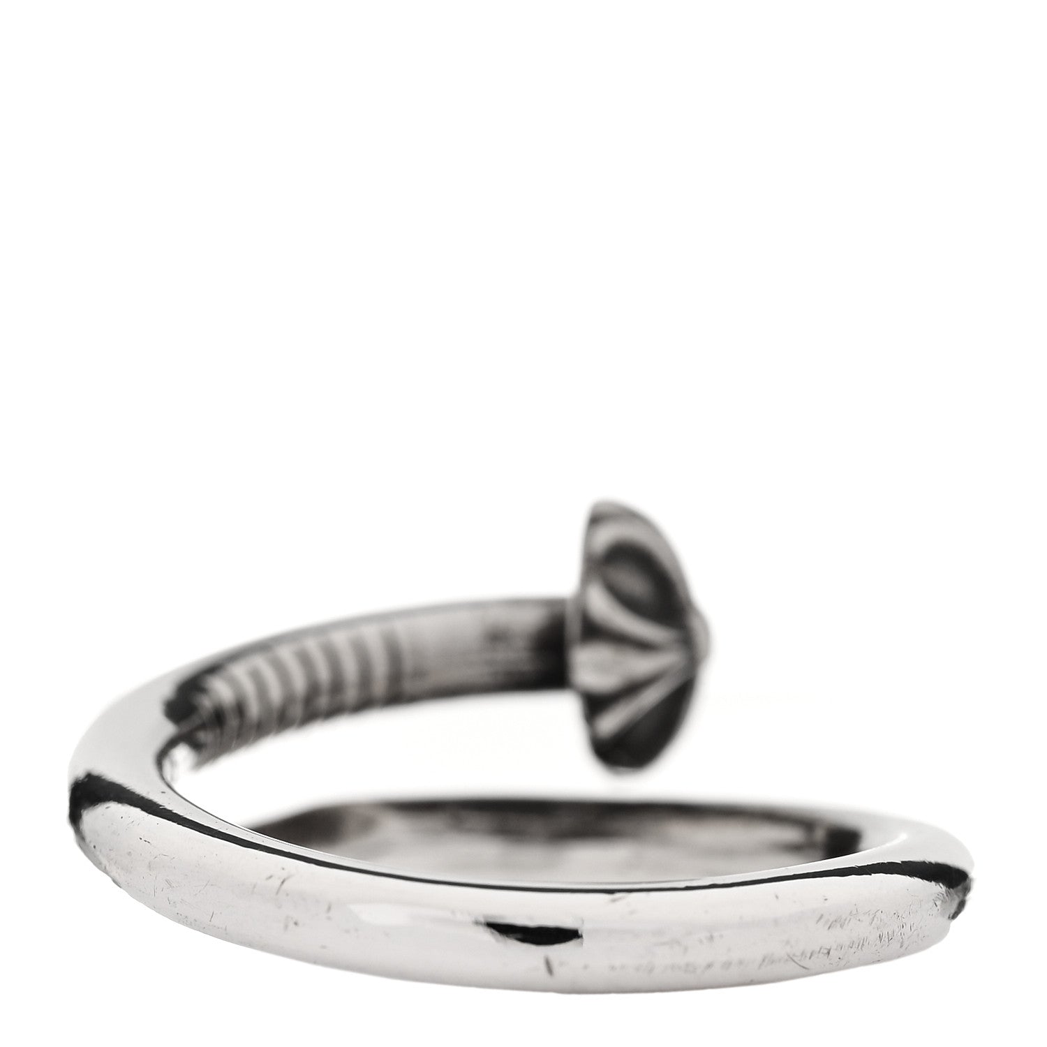 Chrome Hearts Sterling Silver Cross Ball Nail Ring 61 9.5 4 of 7
