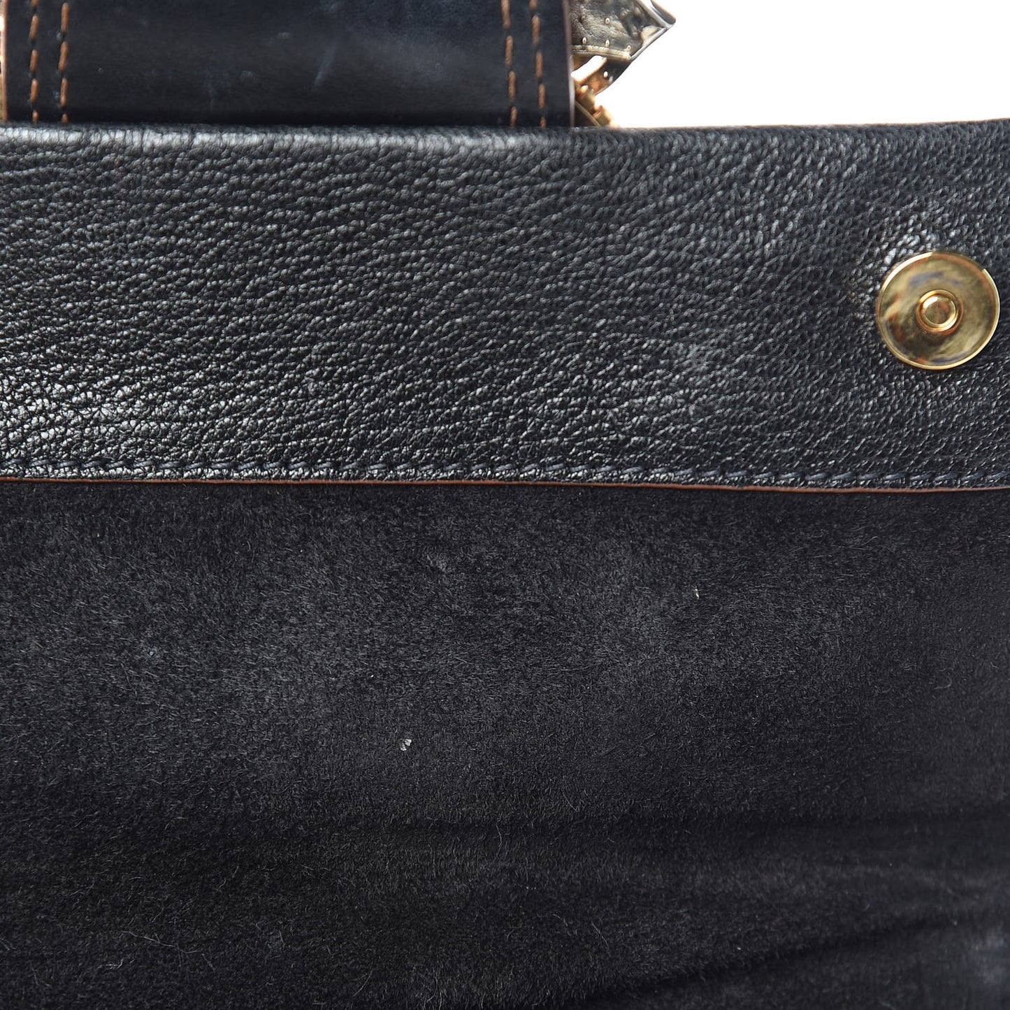 Goatskin Madras Soft Calf Crystal Embellished Shoulder Bag Black