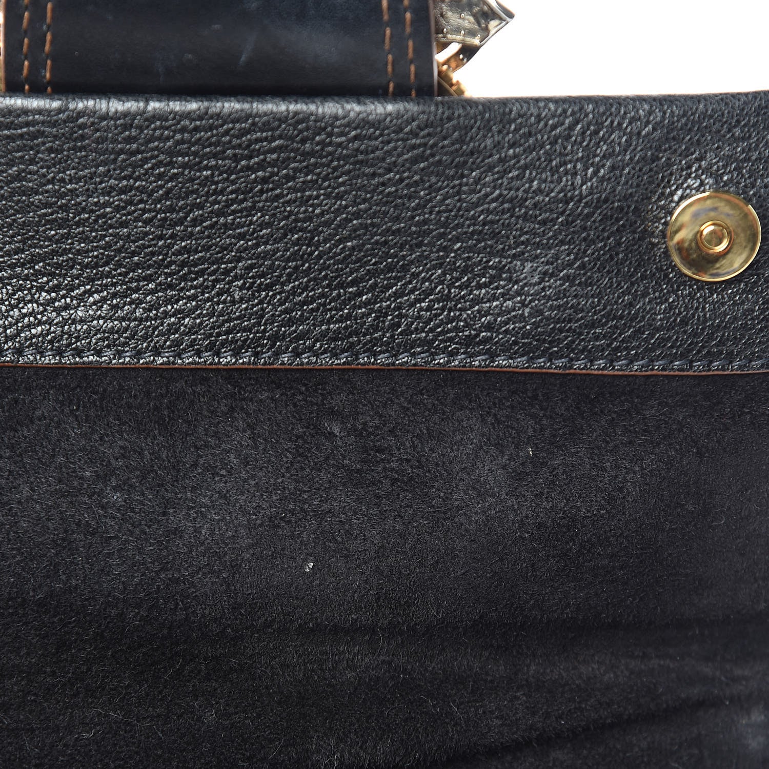Miu Miu Goatskin Madras Soft Calf Crystal Embellished Shoulder Bag Black 12 of 16