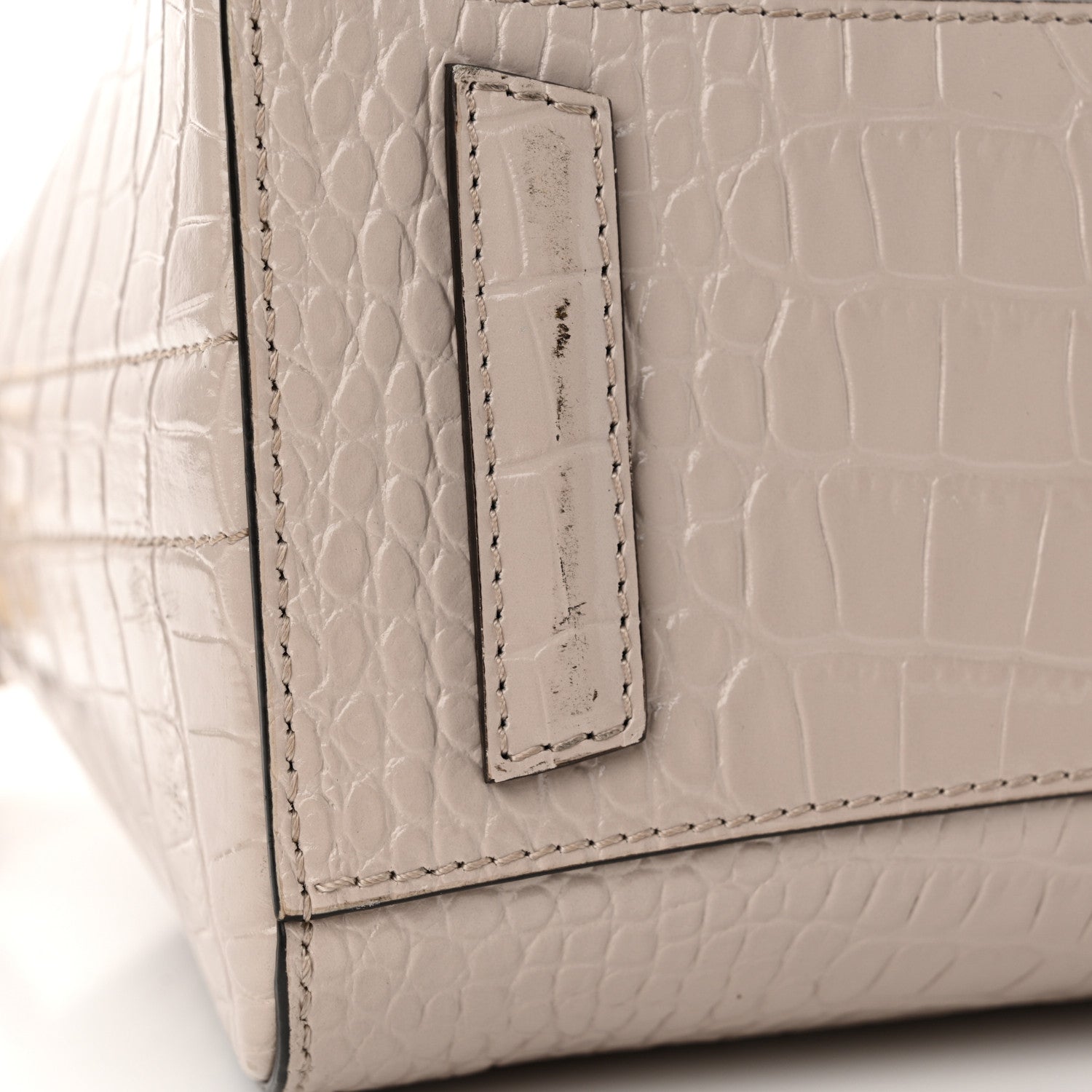 Givenchy Calfskin Crocodile Embossed Mini Antigona Dune 14 of 16
