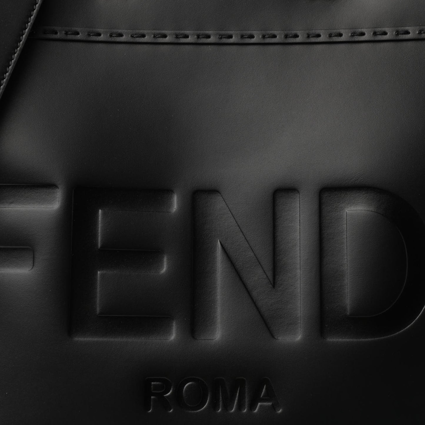 Vitello King Plexiglass Medium Fendi Sunshine Shopper Tote Black