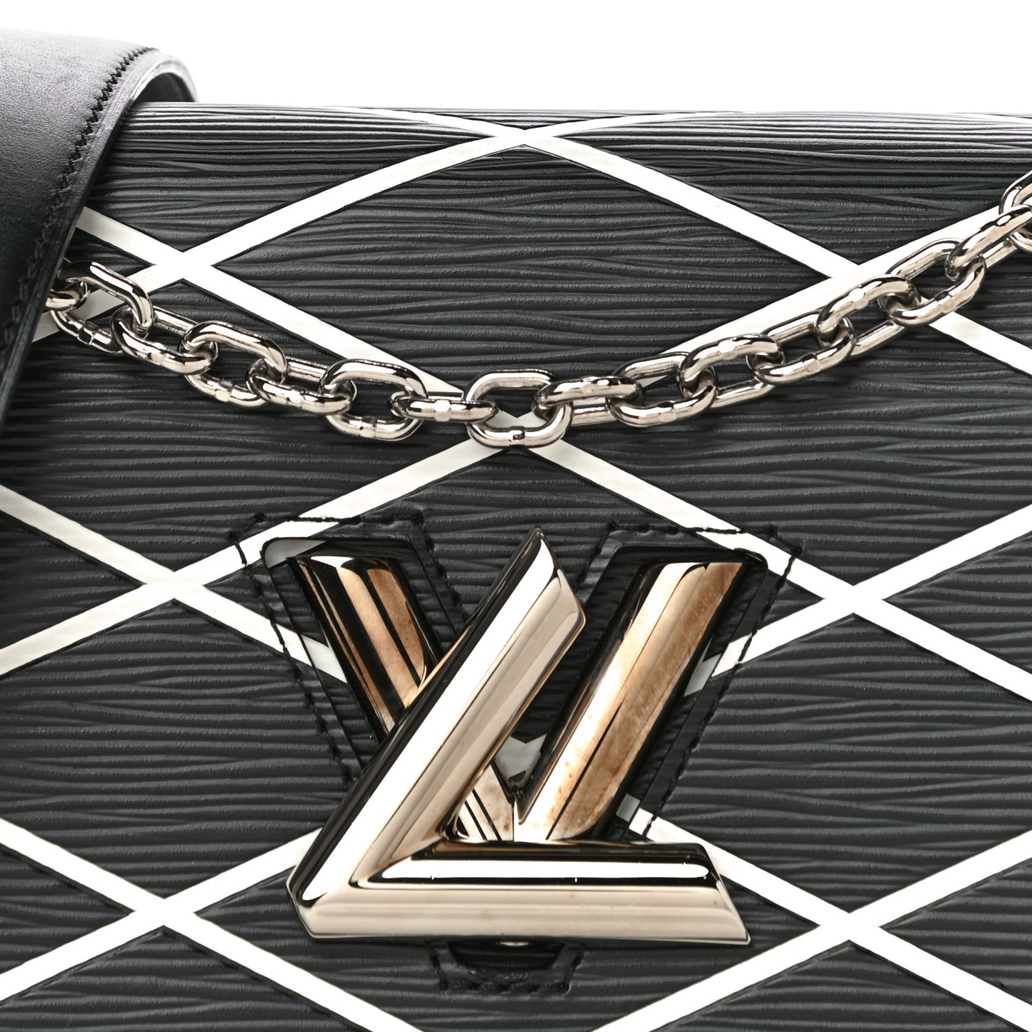 Epi Malletage Twist Shoulder Bag PM Black
