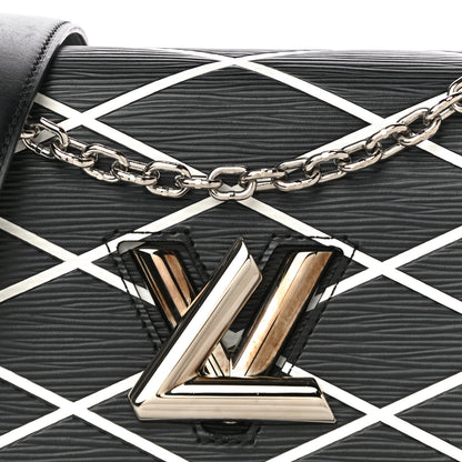Louis Vuitton Epi Malletage Twist Shoulder Bag PM Black 7 of 9