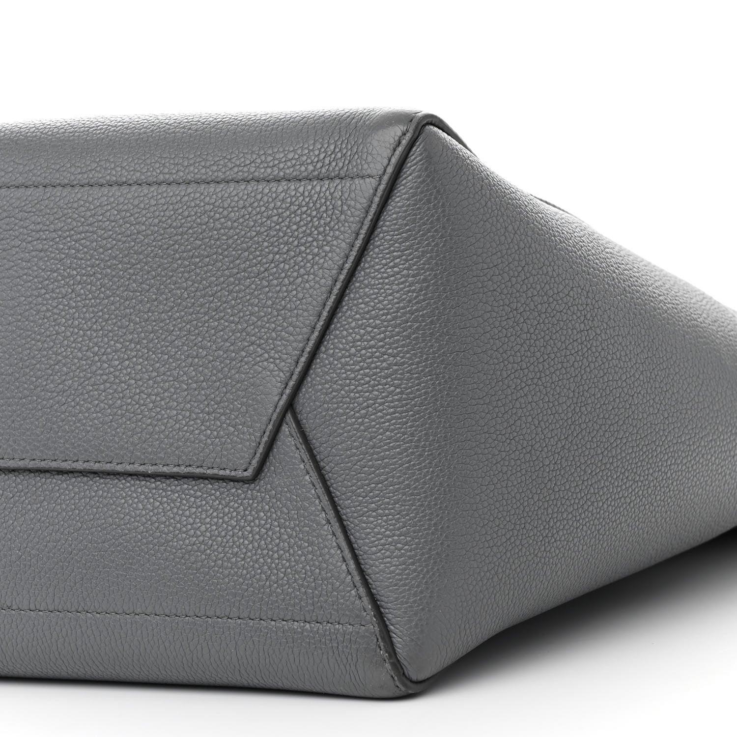 Celine Soft Grained Calfskin Sangle Bucket Bag Grey 11 of 16