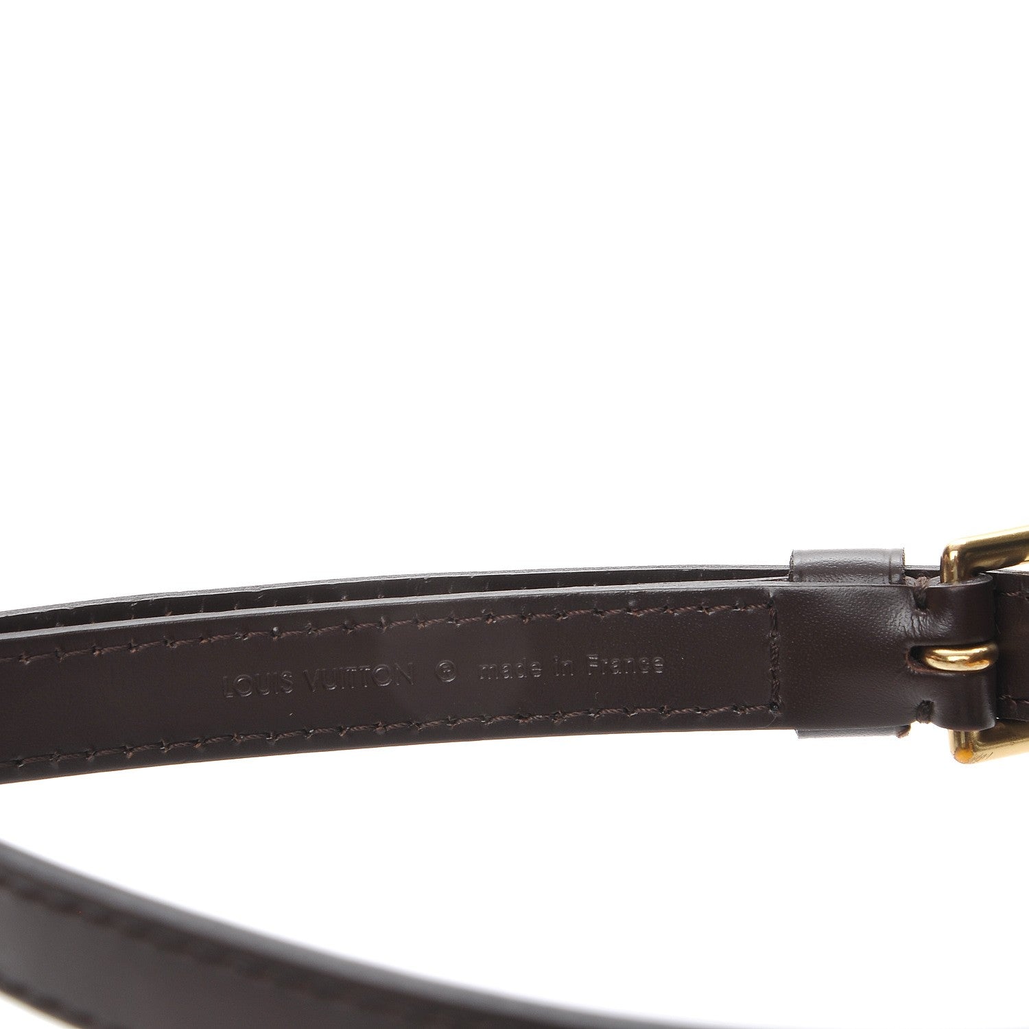 Louis Vuitton Calfskin 16mm Adjustable Shoulder Strap Brown 5 of 5