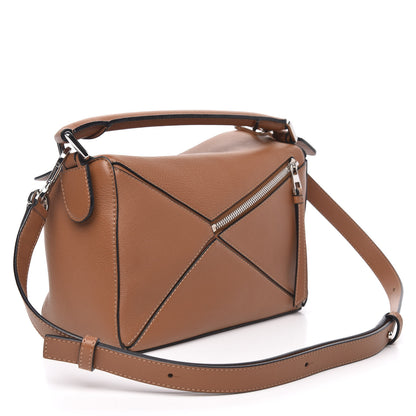 Loewe Calfskin Small Puzzle Bag Tan 3 of 9