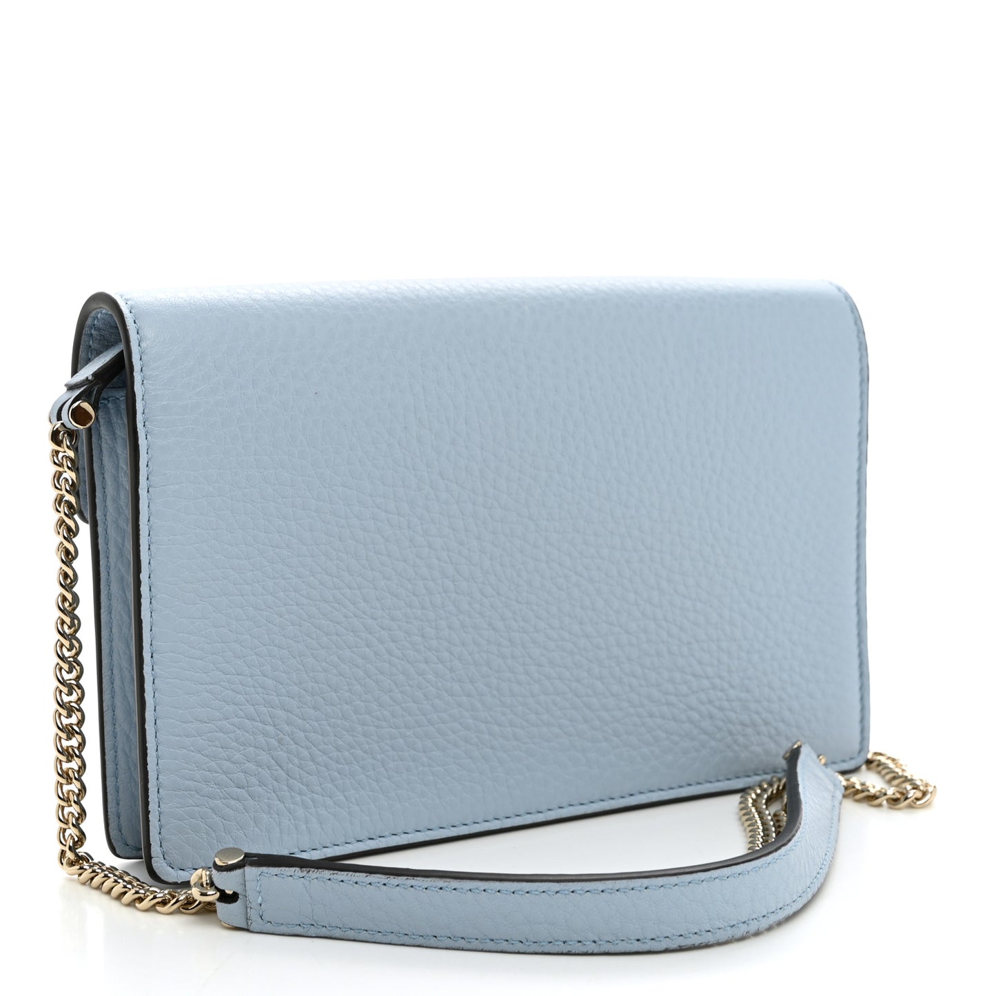 Calfskin Dionysus NM Chain Wallet Porcelain Light Blue