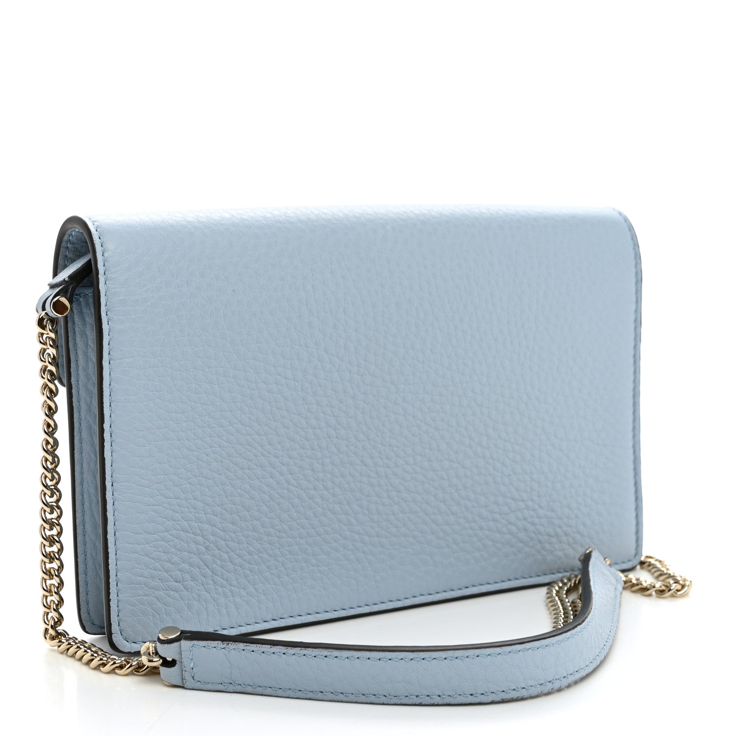 Gucci Calfskin Dionysus NM Chain Wallet Porcelain Light Blue 3 of 10
