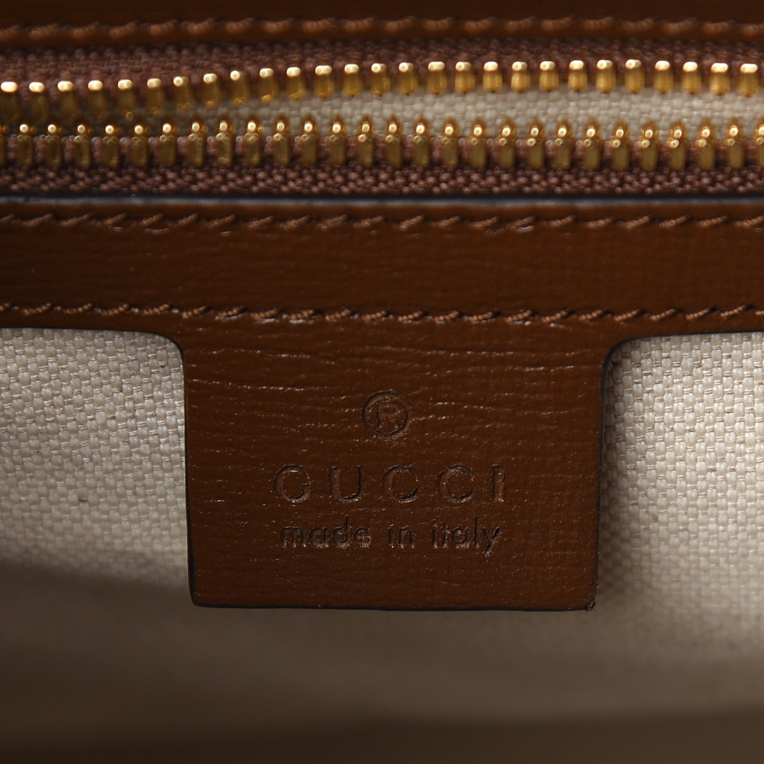 Gucci GG Supreme Monogram Calfskin Horsebit 1955 Single Buckle Backpack Beige Brown Sugar 6 of 9