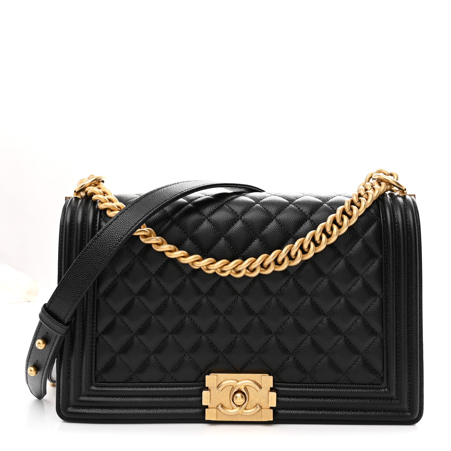 Chanel Caviar Quilted New Medium Boy Flap Black 1 of 10
