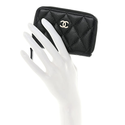 Chanel Caviar Quilted Classic Zipped Coin Purse Black 2 of 9