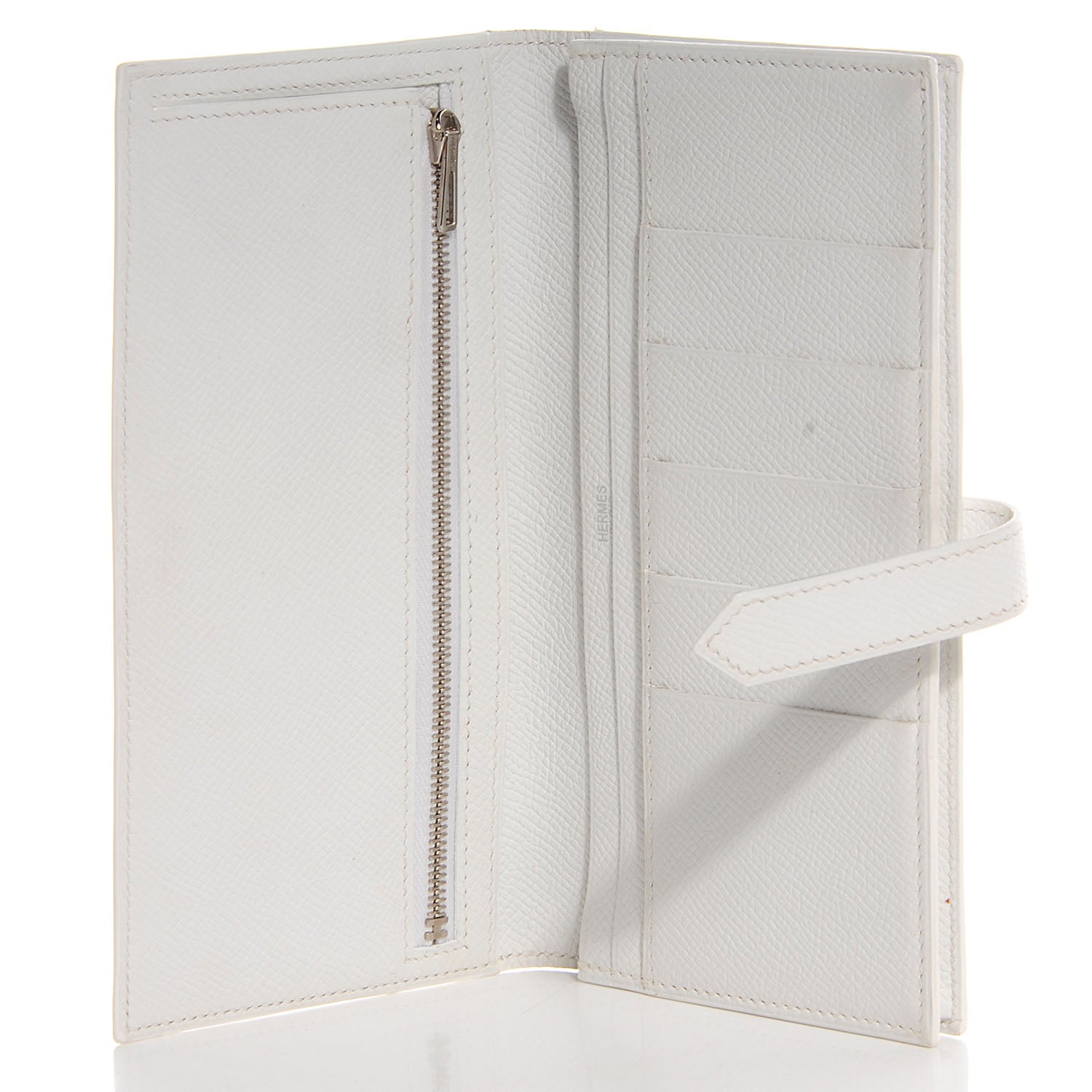 Hermes Epsom Bearn Gusset Wallet White 5 of 9