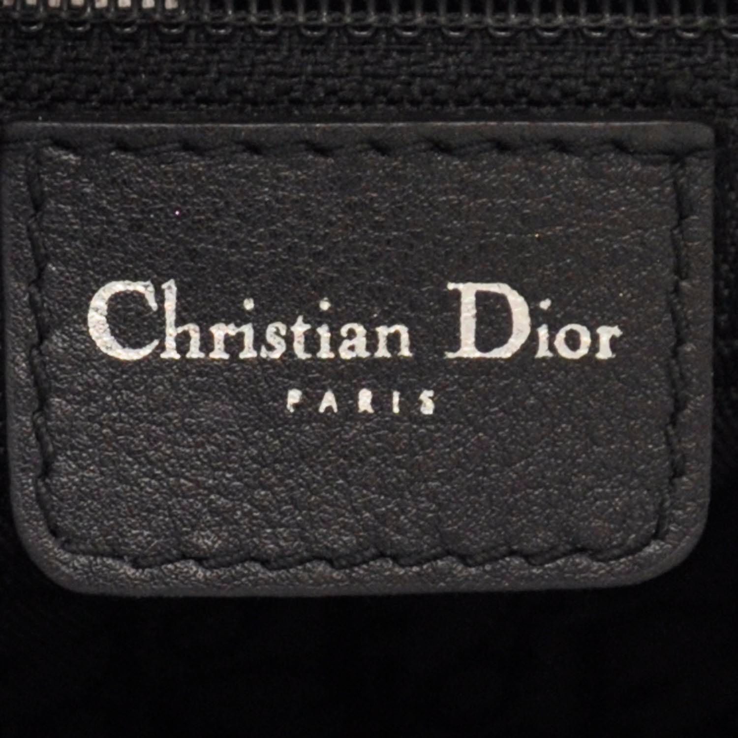 Christian Dior Leather Cannage East West Lady Dior White 9 of 11