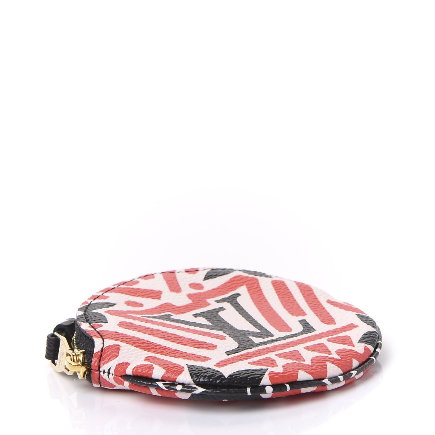 Monogram Giant Crafty Round Coin Purse Creme Rouge