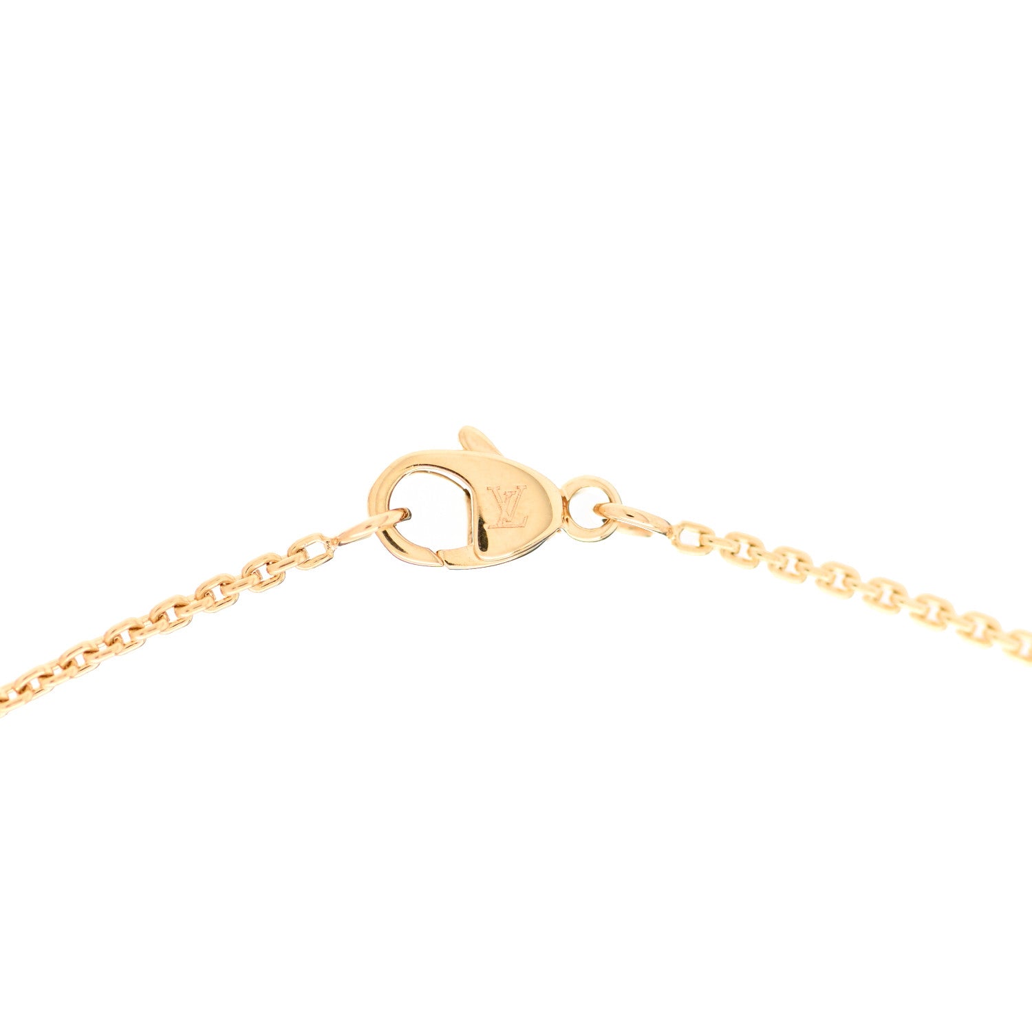 Louis Vuitton 18K Yellow Gold Diamond Idylle Blossom LV Pendant Necklace 5 of 7
