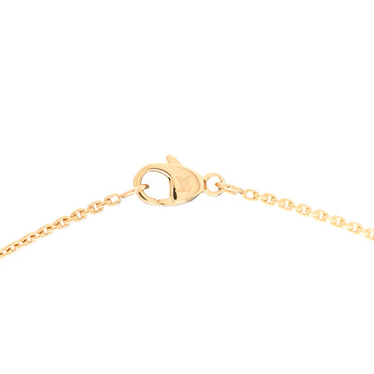 Louis Vuitton 18K Yellow Gold Diamond Idylle Blossom LV Pendant Necklace 5 of 7
