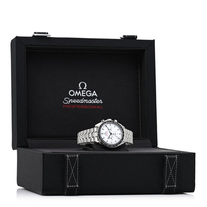 Omega Stainless Steel 42mm Speedmaster Moonwatch Professional Chronograph Manual Winding Watch White 310.30.42.50.04.001 5 of 5