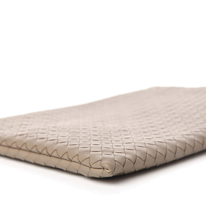 Bottega Veneta Nappa Intrecciato Large Flat Zip Biletto Pouch Mink 6 of 10