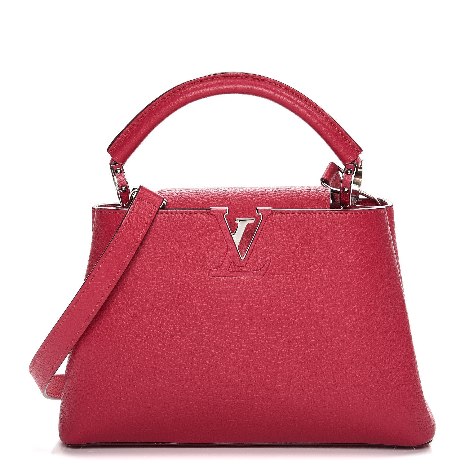 Louis Vuitton Taurillon Capucines BB Fuchsia 1 of 8