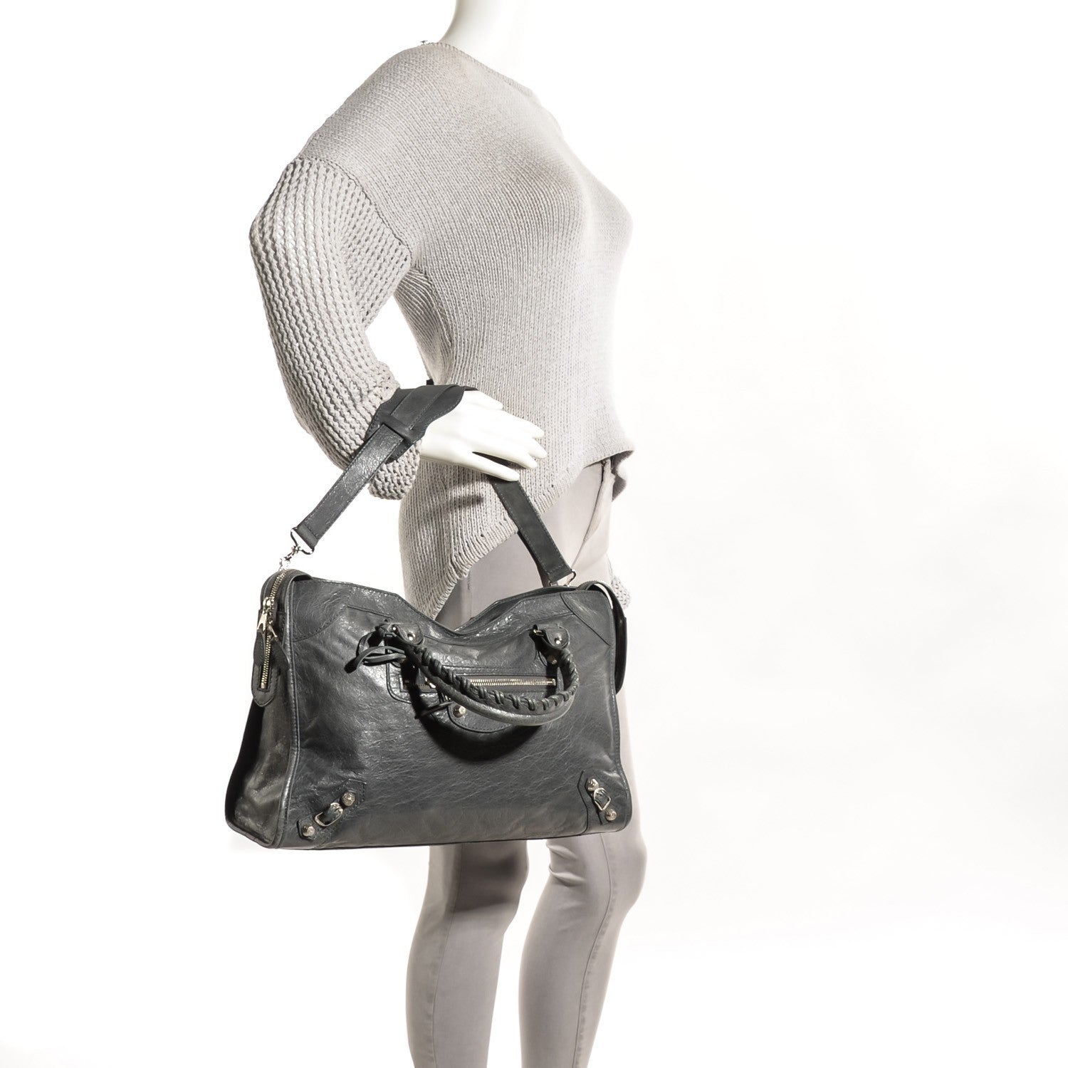 Balenciaga Agneau Giant 12 Silver Hardware City Gris Tarmac 5 of 12