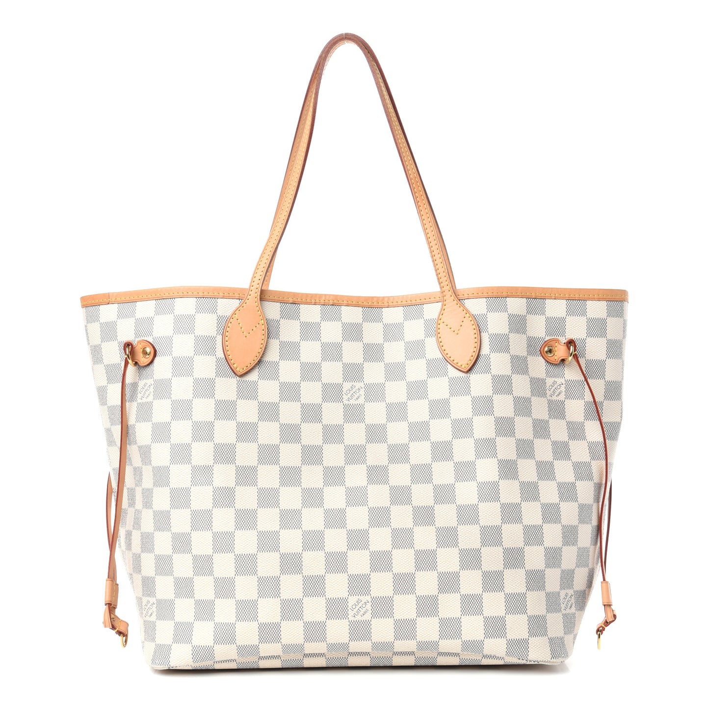 Damier Azur Neo Neverfull MM Rose Ballerine