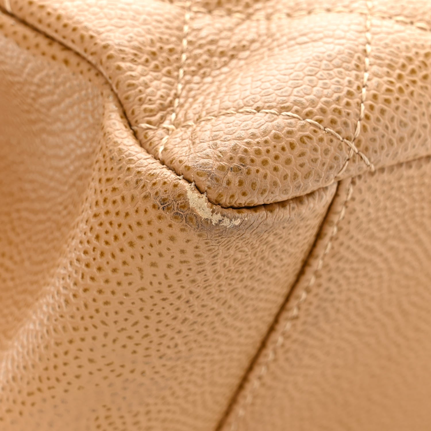 Chanel Caviar Quilted Grand Shopping Tote GST Dark Beige 13 of 14