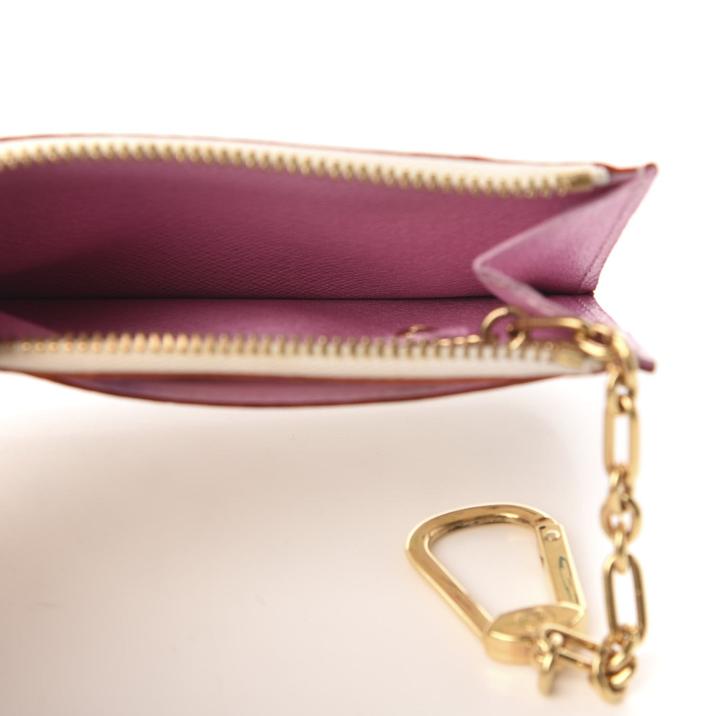 Monogram Multicolor Key Pouch White Litchi