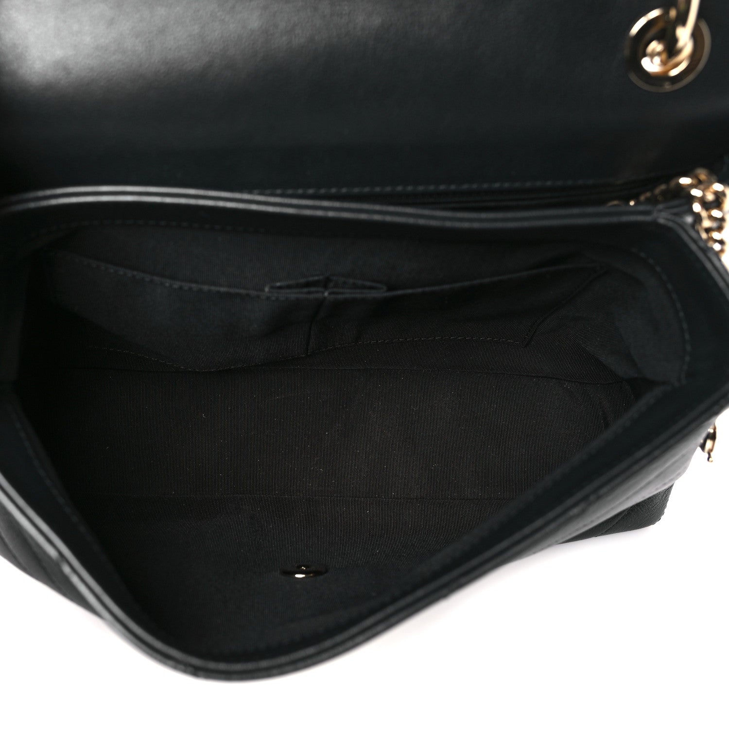Chanel Grained Calfskin Small Chevron Chic Top Handle Flap Black 5 of 11