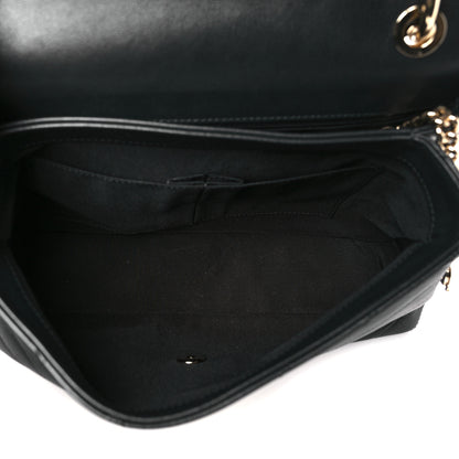 Chanel Grained Calfskin Small Chevron Chic Top Handle Flap Black 5 of 11