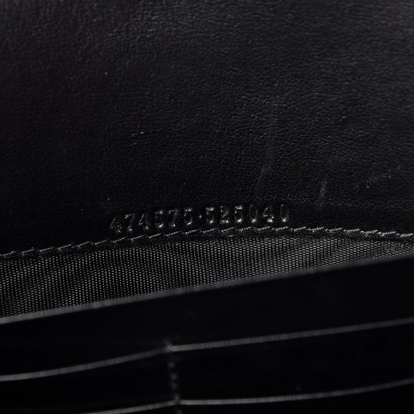 Calfskin Matelasse GG Marmont Chain Wallet Black